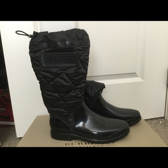 burberry quilted rain boots